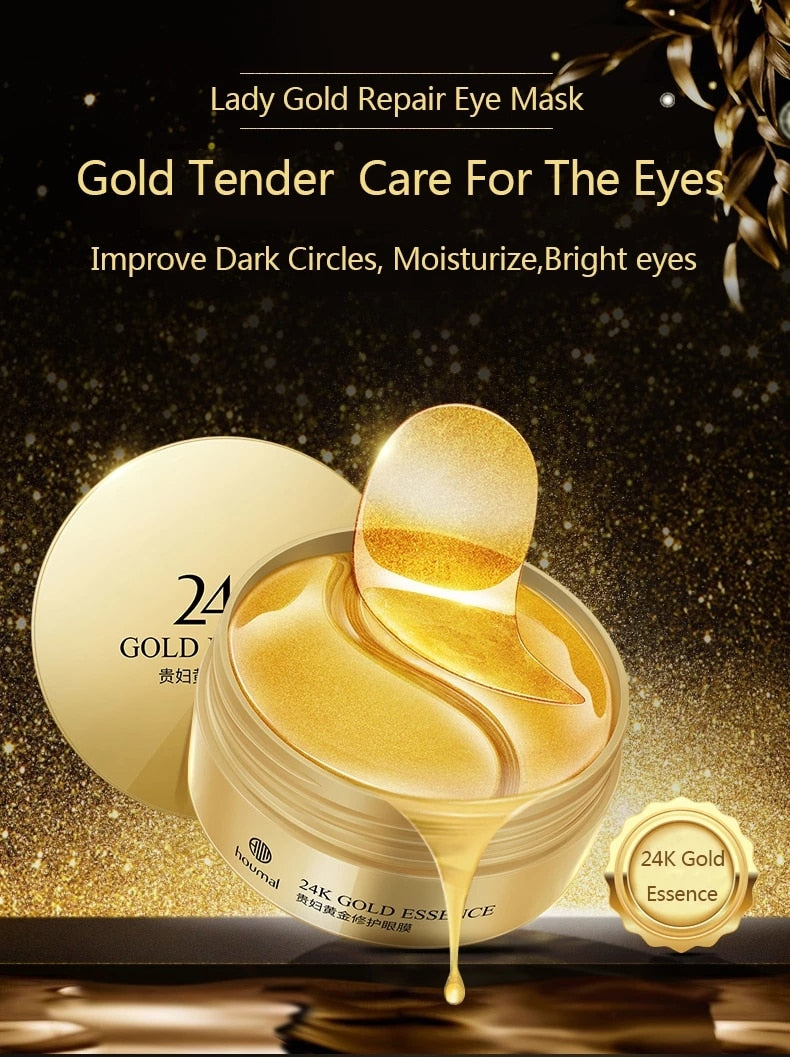 60pcs 24K Gold Collagen Eye Mask