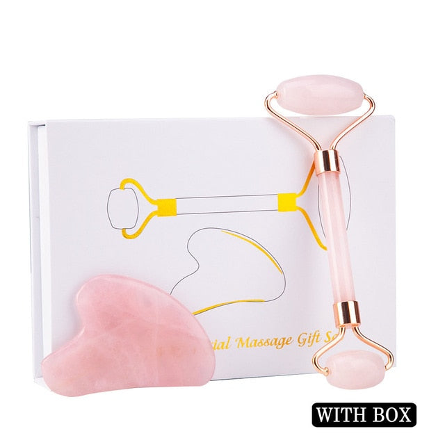 Quartz Pink Jade Roller